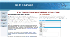 Desktop Screenshot of financialfuturesandoptions.com